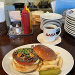 GRILL BURGER CLUB SASA - "限定10食" 【5月のMonthly Burger】 『生姜香るガーリックテリヤキBurger¥1,150』 ※平日ランチは、ソフトドリンク付