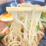 らーめんむかし屋 - 細ちぢれ麺