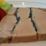 ラマージュ - フォアグラの軽いスモークとエリンギ茸のマーブル仕立て