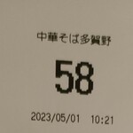 中華そば 多賀野 - 