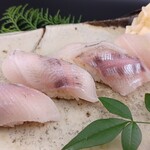 笹舟 - 山女魚の握り鮨