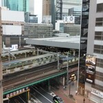 瓢斗 - 新橋駅を見下ろすトレインビュー