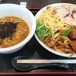 手打ち麺処 暁天 - 肉つけ麺（大盛）¥1330