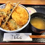 食事処しょじょじ - 野菜天丼 ¥990（茄子、薩摩芋、蓮根、胡瓜、ブロッコリー、エリンギ、玉蜀黍）