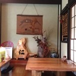 そば酒房 なごみや - 仁の飾り盾はいいですね