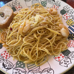 和風イタリアン創作料理 ねこのしっぽ - 海老みそソーススパゲッティ　大盛り　1000円