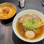 Japanese Soba Noodles 蔦 - 「煮干しSoba」2000円＆「A5黒毛和牛SUKIYAKI TKG」800円