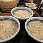 丸亀製麺 - 釜揚げ［特(2玉)］×3つ