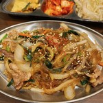 韓国酒場 コッキオ - 【チャプチェ定食　1000円】