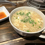 Yakiniku Yashigoro - 玉子スープ。少し胡椒が強いか？