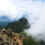 赤岳天望荘 - 赤岳頂上からの眺め(阿弥陀岳側)