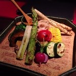 龢 - H25.08　焼き野菜のバーニャカウダー