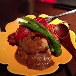 龢 - H25.08　オマール海老と夏ふぐの白子焼き