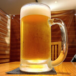 いざかや しん - 見た目からして美味しそうな生ビールです(o^^o)