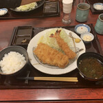 Tonkatsu No Ootaya - エビフライ、トンカツ定食