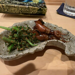 鮨 むらやま - ホタルイカと胡麻クレソン