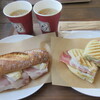 パン・デ・スイーツ - ランチ（左：カスクート、右：パニーニ）各500円