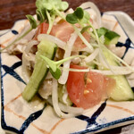 宵ノねこ - 恵那どりと胡瓜の柚子胡椒炒め