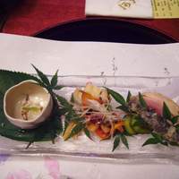 河久 - 八寸　鮎がと鴨が美味しかった