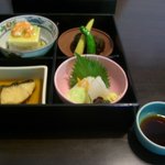 まつ井 - この日のセット（グラタン写真忘れました）