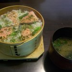 まつ井 - わっぱ飯とみそ汁