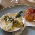 ブラッセリー ラシュレ - タラの芽のフリット