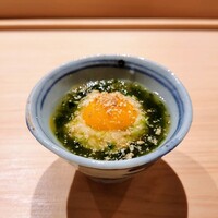 一宇 - のれそれ、長芋素麺、うずらの卵