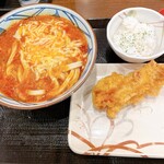 丸亀製麺 - チーズトマたまカレーうどん♥