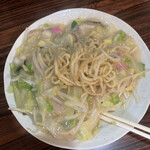 長崎ちゃんぽん 幸楽 - 冷やしの為の麺ぐり返し！