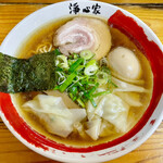 浄心家 - 「ワンタン中華そば(名古屋麺)(950円)+味付玉子(100円)」です