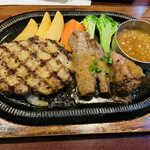 Suehiro Kan - ハンバーグとランプステーキ