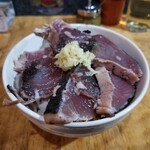 塩そば専門店 桑ばら - 燻製焼きカツオの塩そばと藁焼き塩カツオ丼の定食