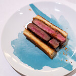 紀尾井町 とんかつ・洋食ひとみ - サーロインとシャトーブリアンのダブルステーキサンド