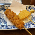 Shouya - 鶏ねぎま串カツと玉ねぎ串カツ
