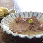 Soft boiled beef tongue