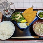 Minatoya Syokudou - アジフライ定食¥800-