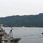 宮島鮨 まいもん - お店の対岸は宮島(230424)