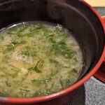 宮島鮨 まいもん - あおさのみそ汁(230424)