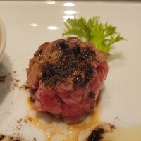 鉄板焼katakago - 黒毛和牛ハッシュドステーキ