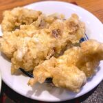 さくら本店 - (ﾗﾝﾁ)さくら定食 小鉢：鶏とちくわの天ぷら　2023.4.25