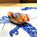 鮨旬美西川 - ②車海老(蒸らし) 