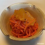 日本料理柏 - 人参と甘夏と干し葡萄のサラダ