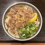 麺処 綿谷 - 牛肉ぶっかけ小（510円）