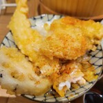 焼鳥 ハレツバメ - 天丼にしたあと、天茶に