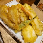 焼鳥 ハレツバメ - 天ぷら 衣が厚いのがちょっと(^^ゞま、カリカリ美味しいかけどね。