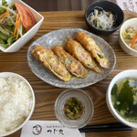 Tsujimaru - べっぴんポーク定食　飲み物付き　1210円(税込)日替わり