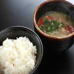 Rice and fish soup