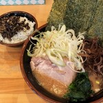 横浜ラーメン 北村家 - ネギラーメンきくらげトッピング