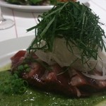 ラ ポルトルージュ - 前菜（カツオのカルパッチョ）