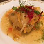 東洋軒 - 鮮魚のフリット　野菜とビネガーのソース